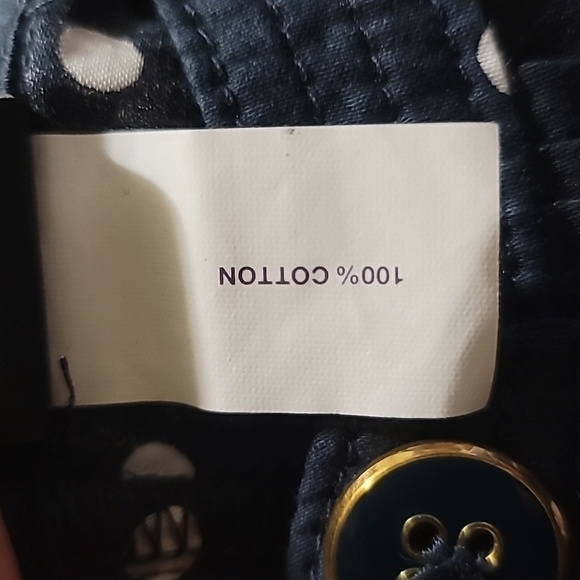 GAP KIDS DRESS WITH  SLEEVE  BLUE AND WHITE  DOTS  MEDIUM - Picture 8 of 8